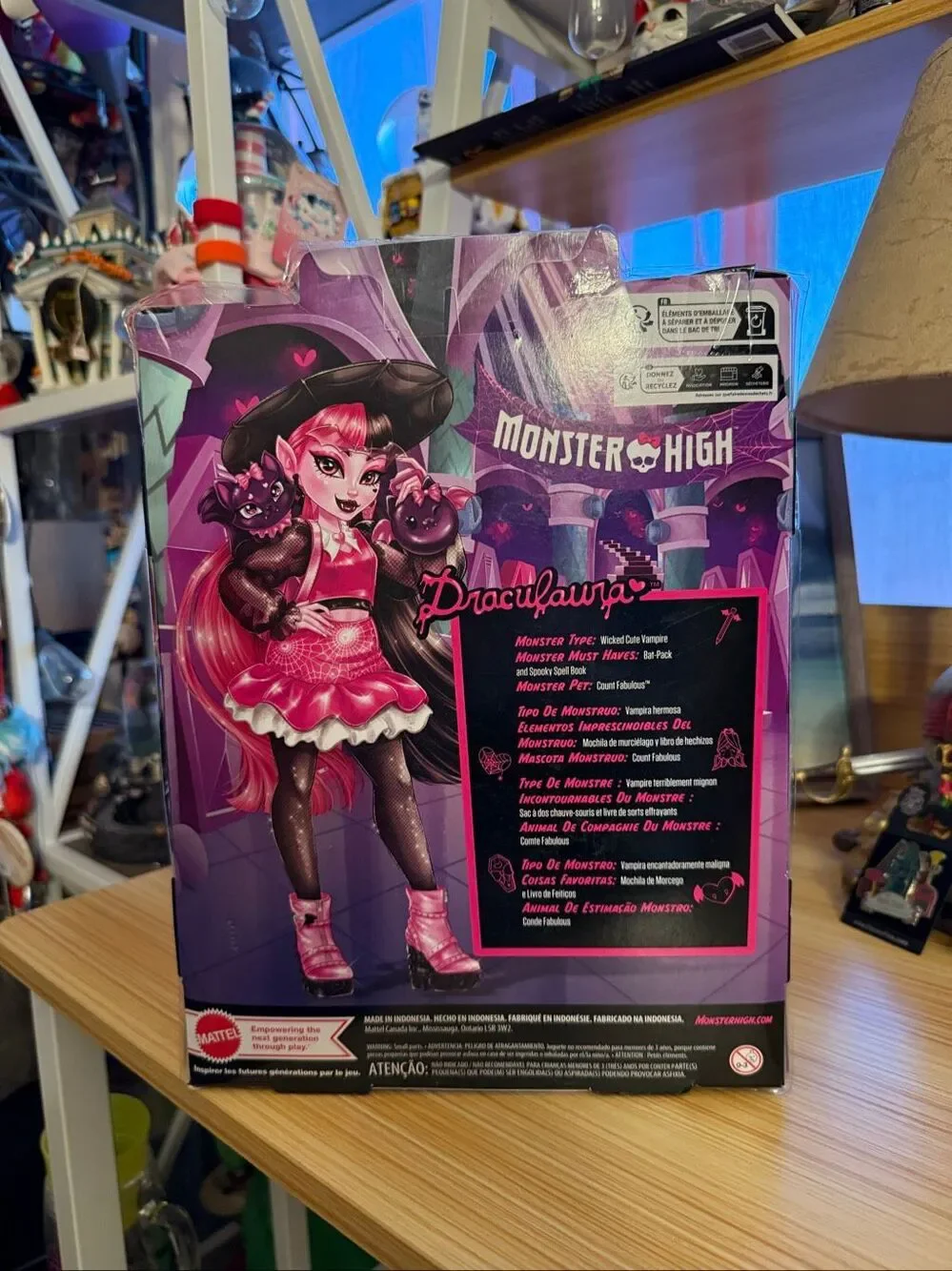Monster High Creepover Party Draculaura Doll With Count Fabulous Pet Bat NRFB